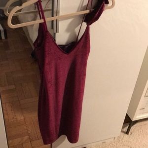 Velvet dress with choker